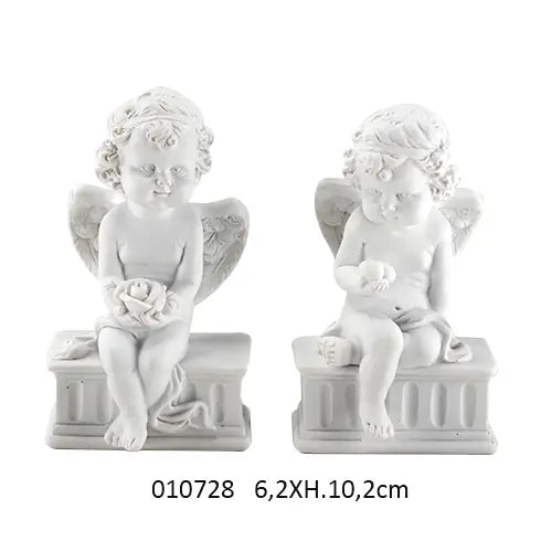 Estatueta Anjo sobre Base 6,2 X 5,9 X A.10,2 cm