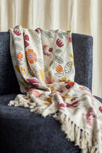 THROW BLANKET MULTI-COLORED COTTON L 1.60XW130CM