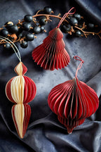 Ornamento Tinkle, Vermelho, FSCMix, Papel® conj de 3
