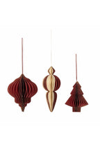 Ornamento Tinkle, Vermelho, Mistura FSC®, Papel