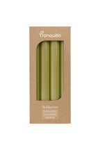 Velas Velas Taper GLUMI verde Conjunto de 4- 2,20 x 2,20 x 20,00 cm