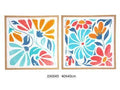 QUADRO GRANDE C/ FLORES COLORIDO