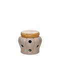 Caixa p/ alhos porcelana e bambu