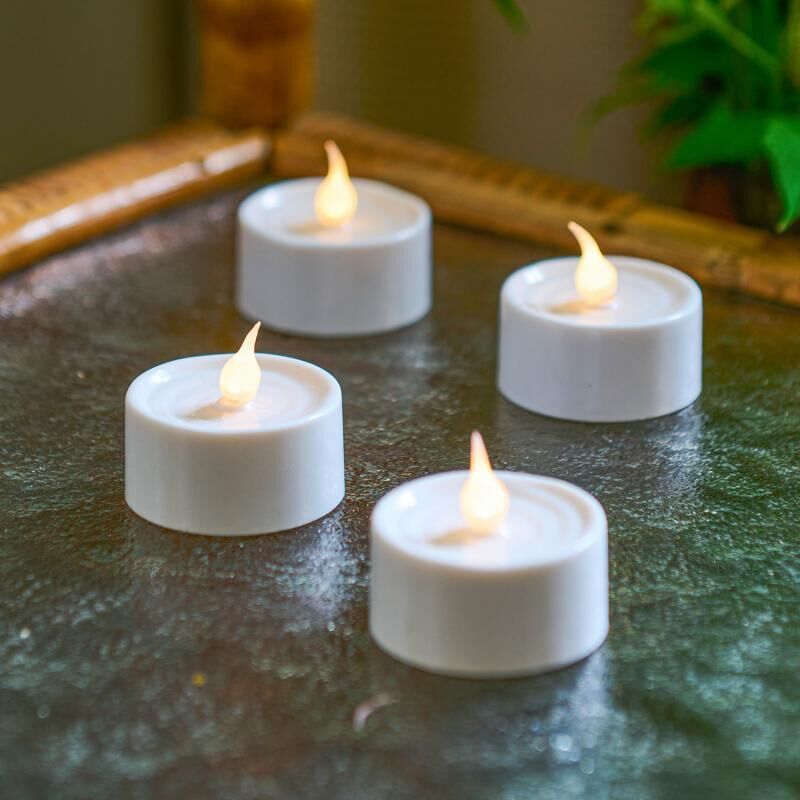 CONJ. 4 VELAS LED Ø3,5 cm