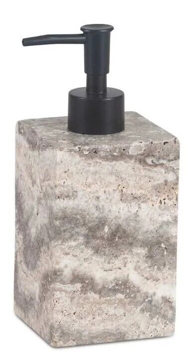 Dispensador de mármore cinza Ø7x11cm