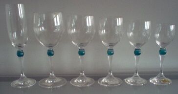 COPO CRISTAL PALLINA VERDE Licor CONJ C/6
