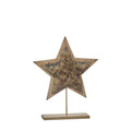 Ornamento de Natal em Madeira - Estrela C 20,000 L 5,000 A 25,500