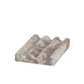 Saboneteira de mármore cinza, 12 x 9,5 x 2 cm