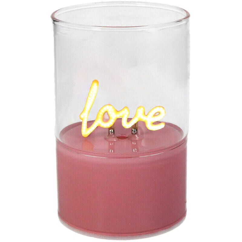 ENFEITE DE LED LOVE 7X7X10 CM