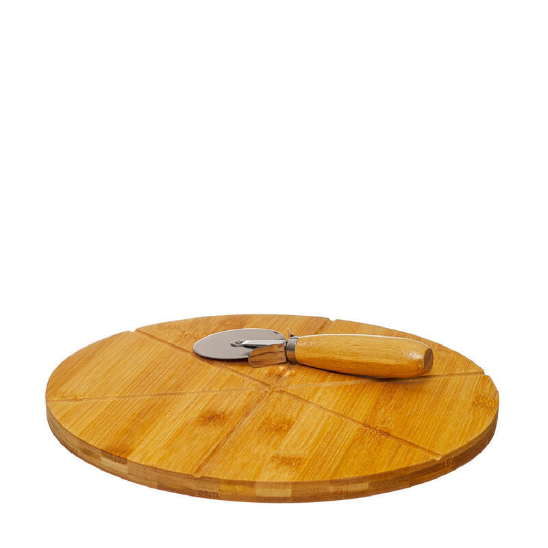 Bambu - Tábua com corta pizzas