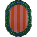 Porta-retrato oval em metal
