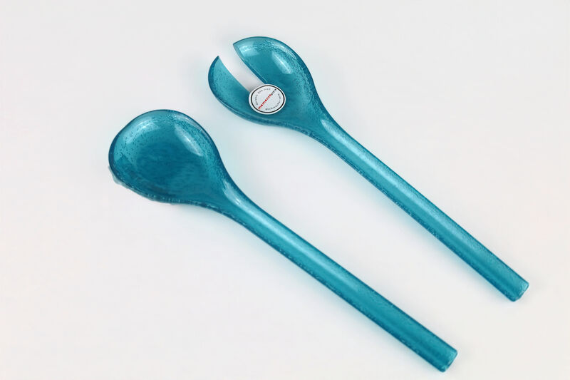 CONJ DE SERV SALADA - 2 PÇS - TURQUOSE