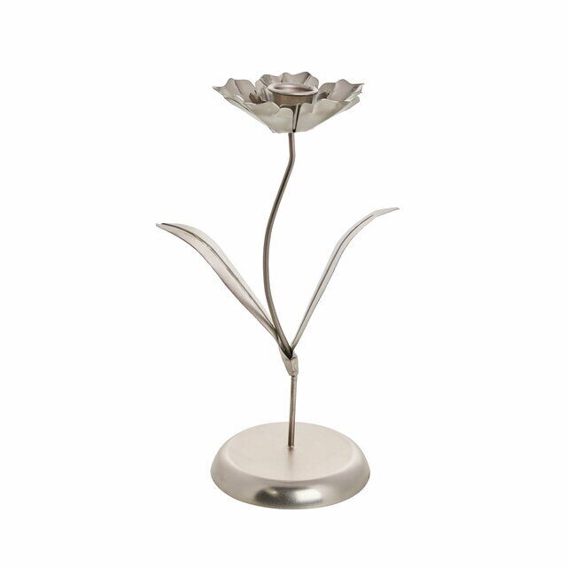 CASTIÇAL FLOR BPRATA H 26