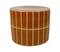 MESA DE CENTRO KAROZ AMARELO MOSTARDA D423XH34 CERÂMICA