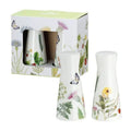 Conjunto de saleiro e pimenteiro em porcelana