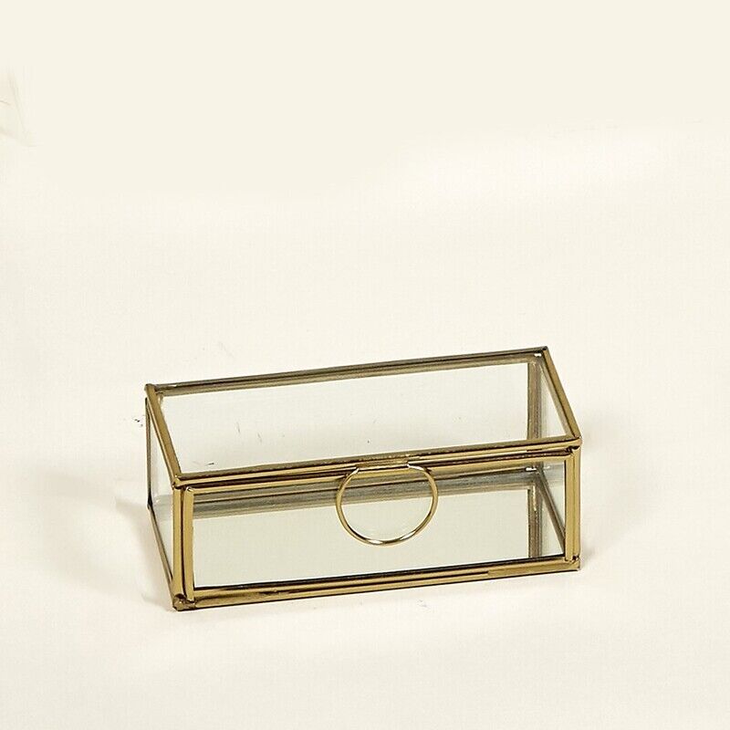 GOLD MIRROR BOX 13X7X4 CM