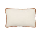 ALMOFADA SEGUIA BRANCO-CREME + CASTANHO 50X30