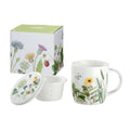 Conjunto de 3 peças: caneca 'Wild Flowers' com infusor de chá