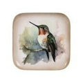BANDEJA HUMMINGB OISEAU MULTICOLORIDO 16X16CM FERRO