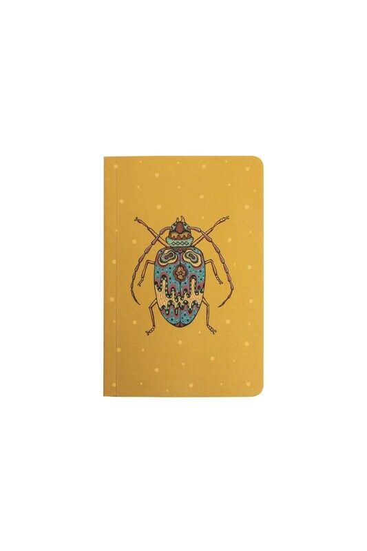 Caderno VIBRANT BEETLE (amarelo)