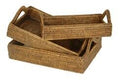 BANDEJA RATTAN GRANDE C/ALÇA 30.5X20X7.5 CM