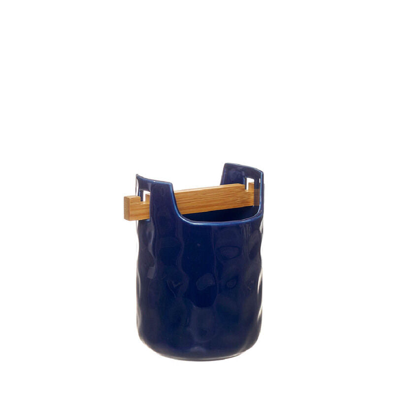 Suporte p/ talheres porcelana e bambu