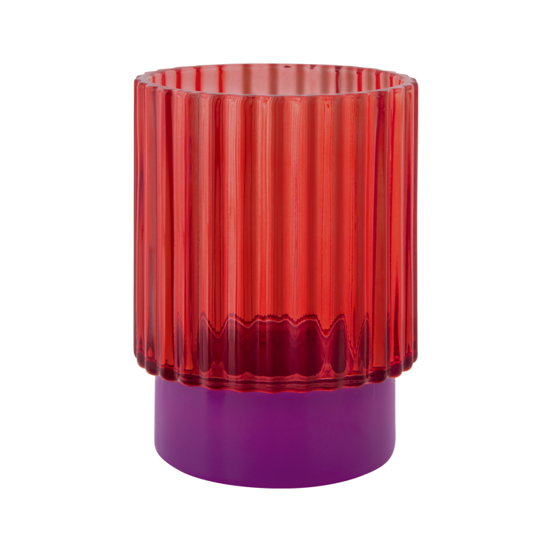 VELA TEALIGHT DE VIDRO LUMI VERMELHA