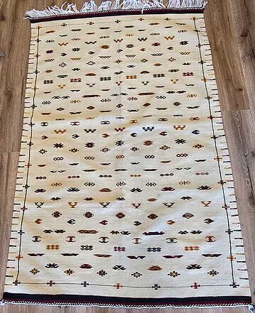 Tapete marroquino artesanal 112x174 cm