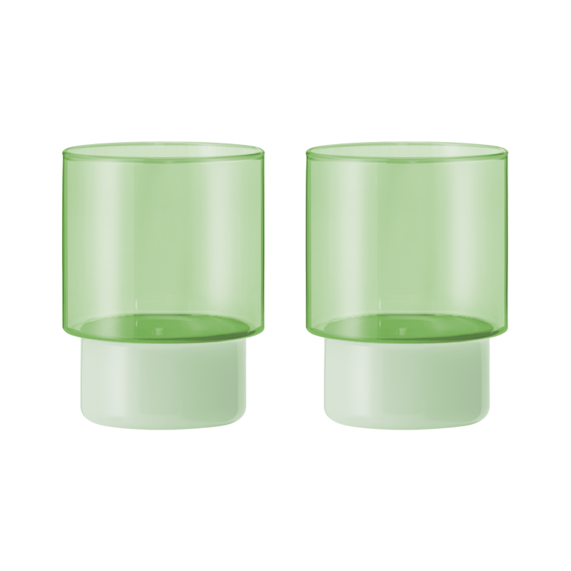 JILL GREEN GLASSES, SET OF 2