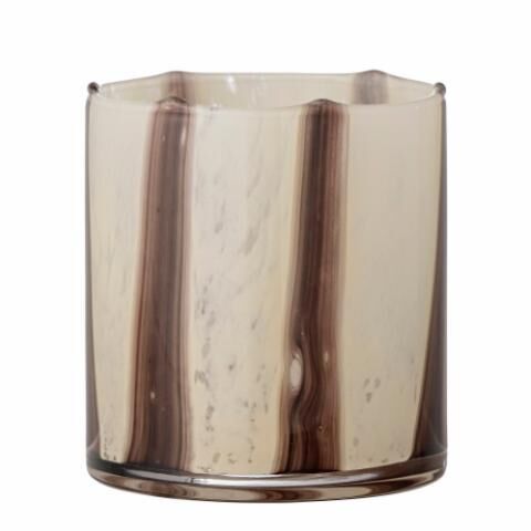 CASTIÇAL VOTIVA LIBERY CASTANHO VIDRO 10 X H 10CM