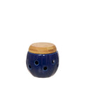 Caixa p/ alhos porcelana e bambu
