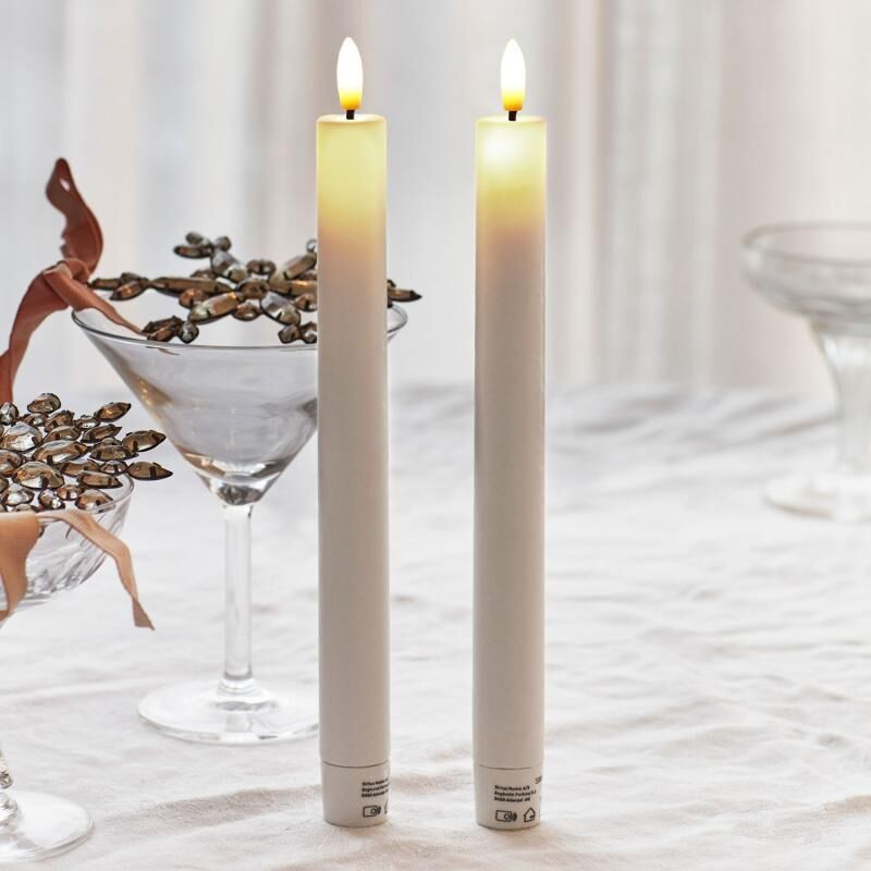 2 Velas Led Ø2xH20cm