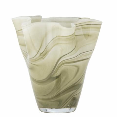 VASO VIDRO VERDE 23 X H 24 CM