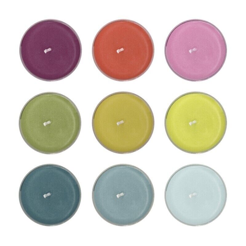 VELA TEALIGHT SYDNEY COLORIDAS CONJ C/9