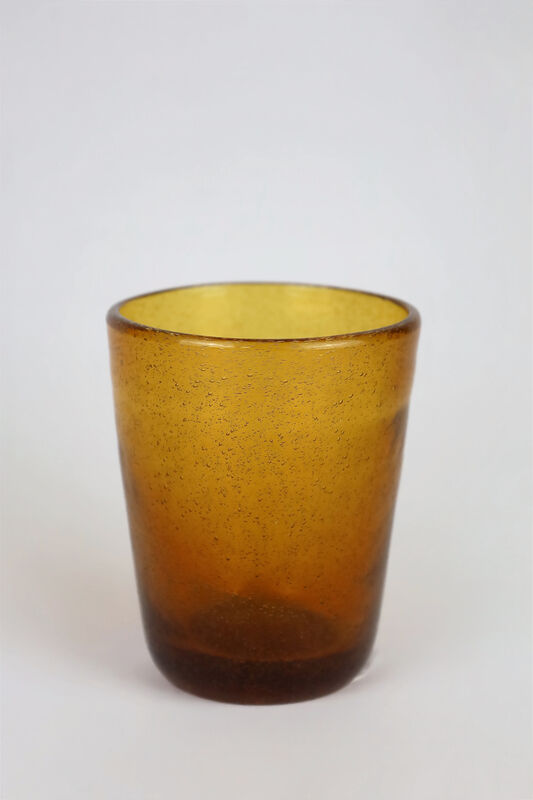 CONJ DE COPOC C/6 VIDRO AMBER