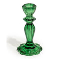 PORTA-VELAS CLASSICO VIDRO VERDE ESCURO