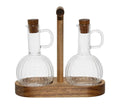 CONJ. AZEITE E VINAGRE COM BANDEJA 35CL - 21X9X20CM