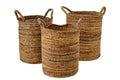 cesto de folha de bananeira natural GD