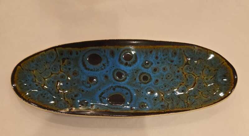 COSTA NOVA BLUE BREAD PLATE