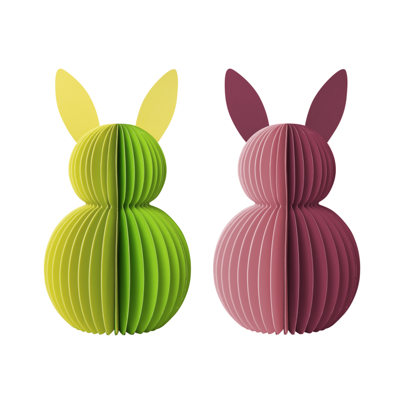 COELHOS DE PAPEL FÚCSIA, VERMELHO