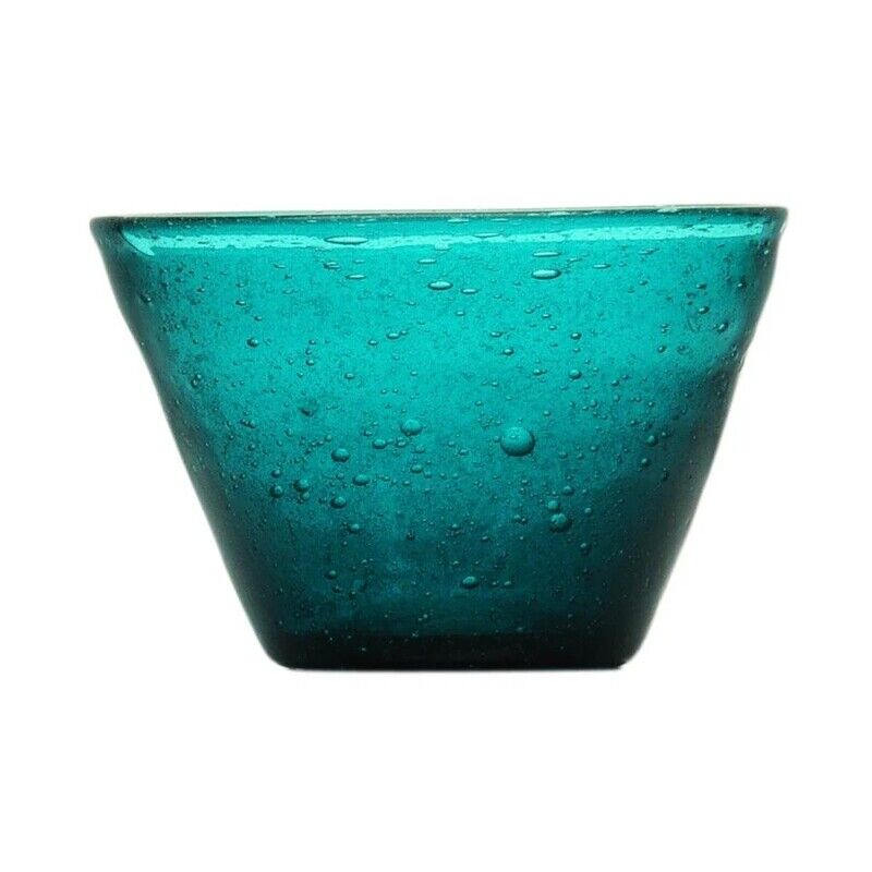TIGELA VIDRO -PETROL CONJ C/4