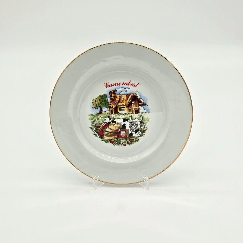 PRATOS DECORATIVOS CAMEMBERT LIMOGRS FRANCE 21.5 CM