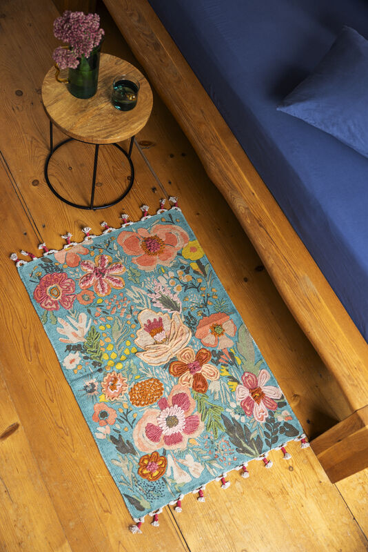 Tapete BOTANIC TWIST (colorido) 90 cm x 60 cm