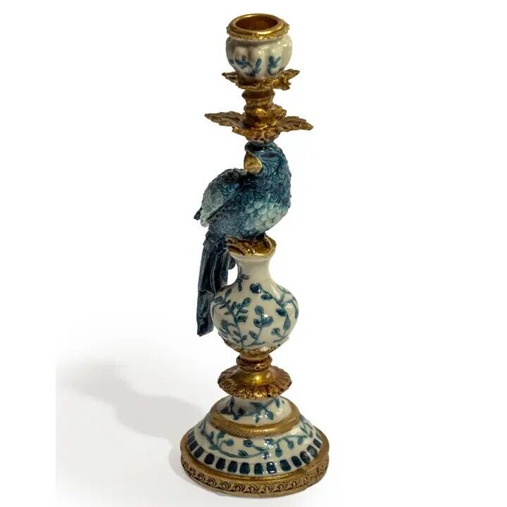 CASTIÇAIL CONJ DE  EPAPAGAIOS ORMADO ANTIGO AZUL/BRANCO