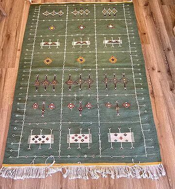 TAPETE 115X158 CM MARROQUINO AKNIF VERDE