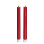 Conj. 2 Velas Led Vermelhas Ø2xH20cm