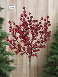 BUSH BERRIES. 50 cm. Rojo.